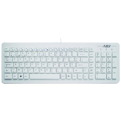 Toetsenbord ADJ TA150 Premium Multimedia Keyboard - USB - AZERTY - Wit