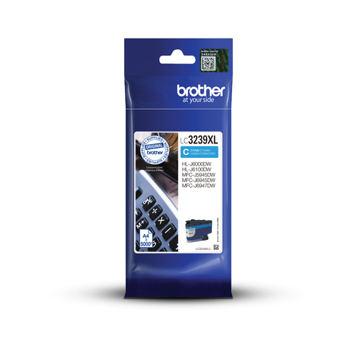 Inkt Brother LC 3239XL Cyan 5000p 5%