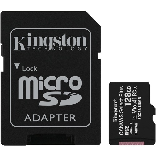 MicroSD Kingston 128GB Class 10100 MB/s Read