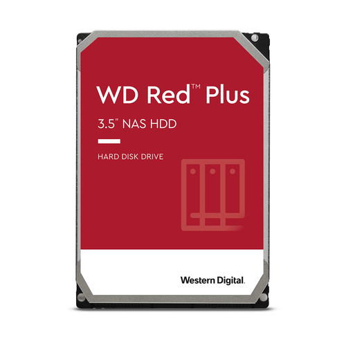 Harde schijf 3.5" WD Red plus Nas 4TB 128MB SATA/600
