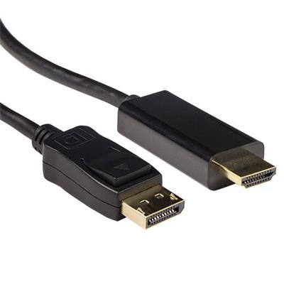 Kabel DisplayPort ACT Verloopkabel male naar HDMI-A male 3,00 m