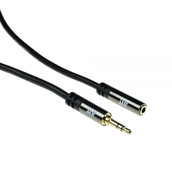 Kabel audio ACT 3 meter High Quality verlengkabel 3,5 mm stereo jack male - female