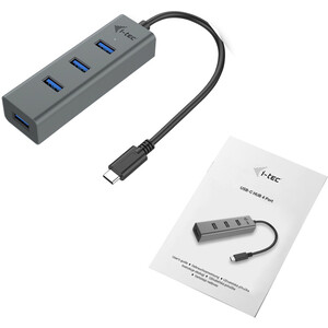 USB-hub i-tec USB Type C - External - 4 Total USB Port(s)