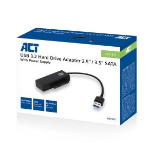 Docking ACT 2,5" en 3,5" SATA HDD SSD naar USB 3.2 Gen1 adapterkabel