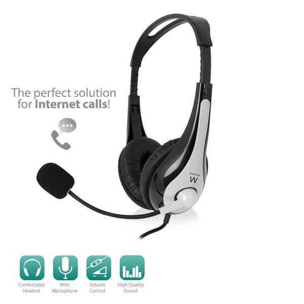 headset ewent met microfoon ew3562