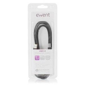 Ewent USB 3.0 A-B Kabel 1.8m A Male - B Male