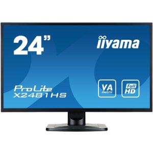Monitor IIYAMA LED LCD 24" Wide 1920x1080 VA Panel 6MS DVI,VGA,HDMI