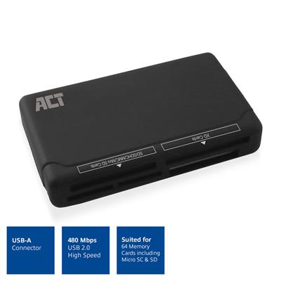 ACT USB-2.0 card reader universal