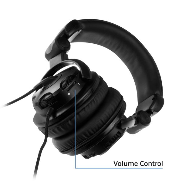 Headset Ewent Over-ear stereo met microfoon en volumeregeling