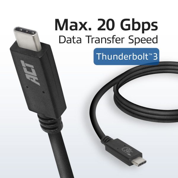 ACT USB-C naar USB-C Thunderbold 3, 1m 240W
