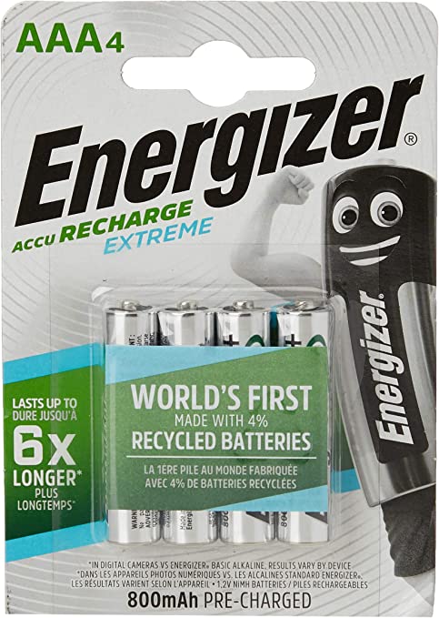 Batterij Energizer AAA extreme 700 mAh, herlaadbaar (4 stuks)