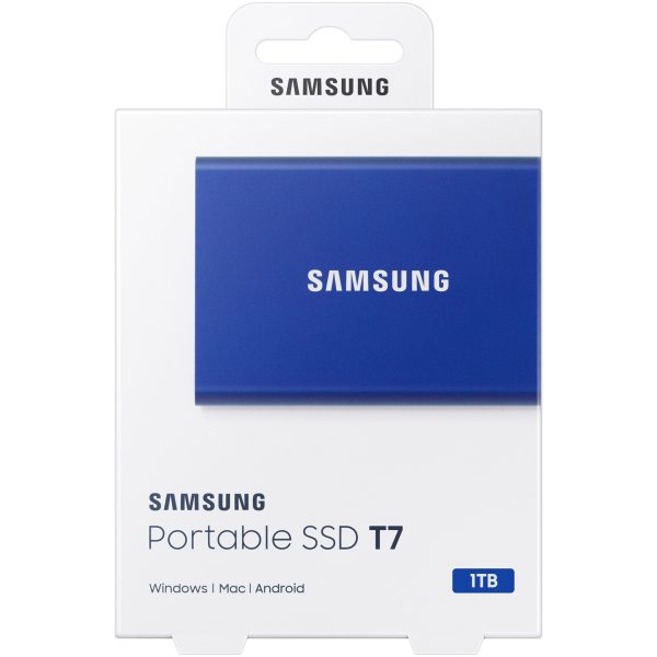 Externe ssd 1TB Samsung T7 USB 3.2 Gen2 Blue