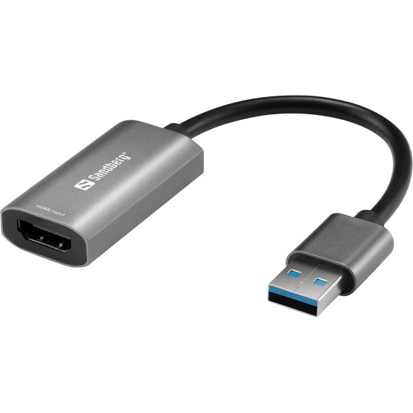 USB Adapter HDMI (ST-BU) Capture Link 4K Sandberg Grijs