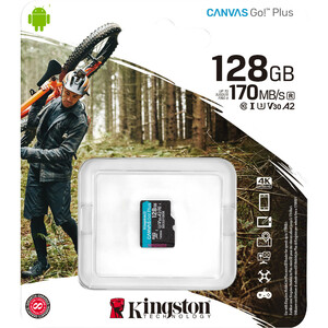 MicroSD Kingston Plus 128 GB 170 MB/s Read - 90 MB/s Write