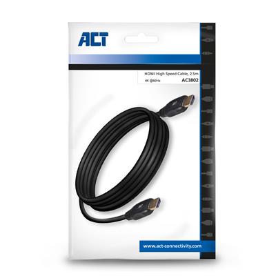 Kabel HDMI ACT 2.5m 4K m/m AC3802