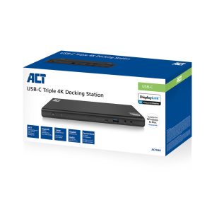 Docking ACT USB-C Triple 4K incl. power delivery tot 100W