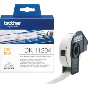 Brother DK-11204 Zwart op Wit label (17x54mm) 400