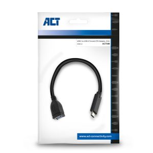 ACT kabel USB 3.2 Gen1 OTG C male - A female 0.2 m