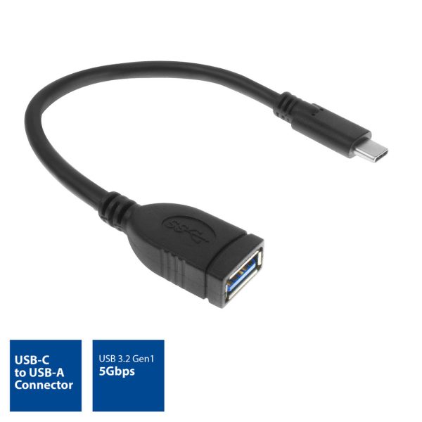 ACT kabel USB 3.2 Gen1 OTG C male - A female 0.2 m