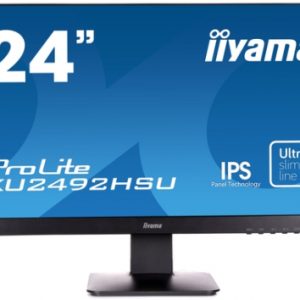 Monitor Ilyama 24" ETE IPS-panel, 1920x1080, 250cd/m2, Speakers, VGA, HDMI, DisplayPort, 4ms, USB-HUB (23,8" VIS)