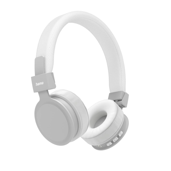 Audio Headset Hama Bluetooth®Freedom Lit, on-ear, vouwbaar, microfoon, wit