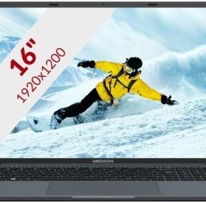 Laptop MEDION 16" FHD IPS i7-1195G7 16GB 512 GB SDD W11H