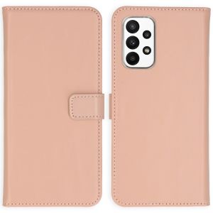 Selencia Echt Lederen Bookcase Galaxy A23 (5G) - Dusty Pink