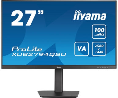 Monitor IIYAMA 27" 2560x1440 100Hz HDMI DP USB-HUB 2x3.0 Speakers