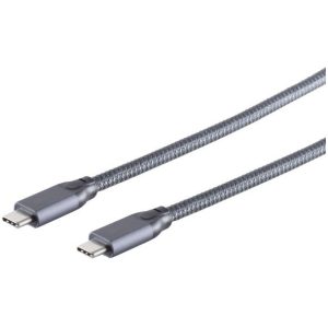 USB-C kabel 2m USB 3.2 Gen 2x2 USB C grijs 100W