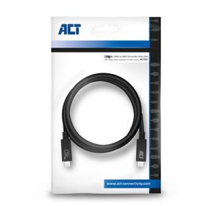 ACT kabel USB-C 0,8m 40Gbps USB-IF gecertificeerd, Thunderbolt™3/4 | EPR 240W